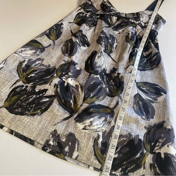 Rebecca Taylor Silk Floral Print Cocktail Dress Size 4 - Picture 9 of 10